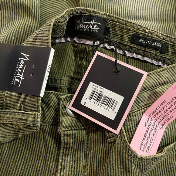 Nanette Lepore Women's Nolita Silver Sage Skinny Jeans - Size 2 - NWT - Picture 5 of 5